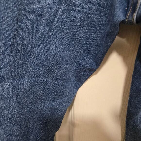 Ceros Mid Rise Straight Leg Blue Distressed Jeans Women’s Size 27 - Picture 5 of 11